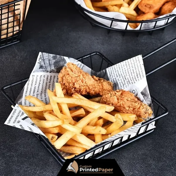 Custom-printed-food-basket-liner