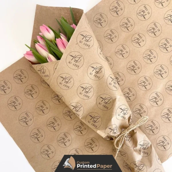 Custom-flower-wrapping-paper
