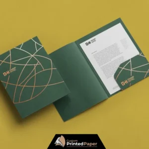 Custom Pocket Folder With Brads