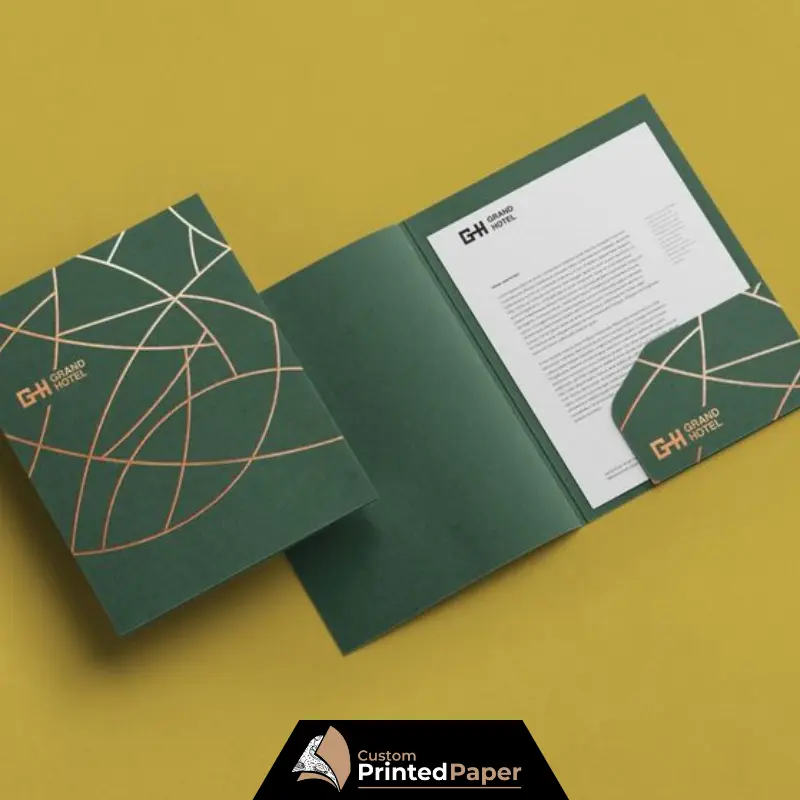 Custom Pocket Folder With Brads