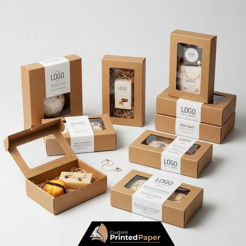 Custom Kraft Window Boxes
